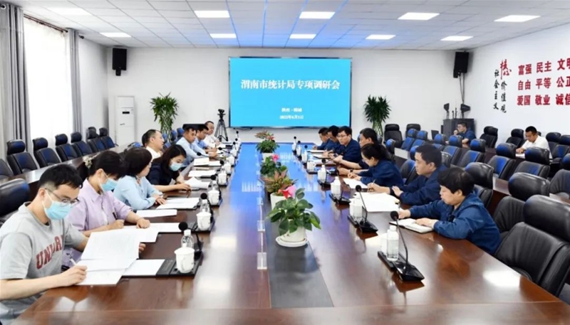 渭南市统计局来公司进行“稳经济”专项调研